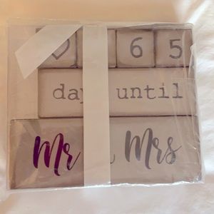 Countdown to Wedding Day Blocks